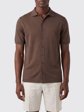KANGRA Short-Sleeved Stretch Cotton Polo Shirt with Classic Collar