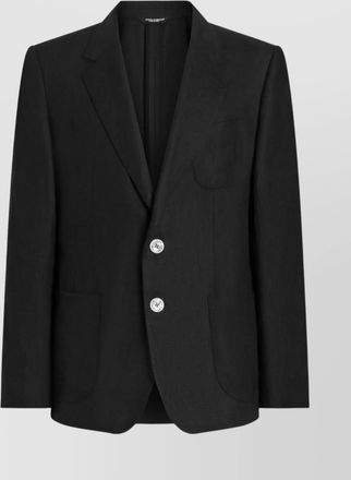 Dolce & Gabbana linen jacket portofino shape rounded lapels
