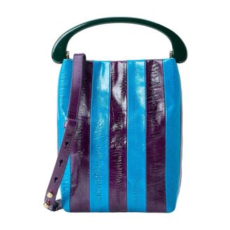 Dries Van Noten Dames, Tassen, Blauw, Maat: ONE Size Leer