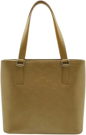 Louis Vuitton Pre-owned Tote Bags, female, Brown, Size: ONE SIZE Pre-owned Monogram Mat Stockton Tote Bag