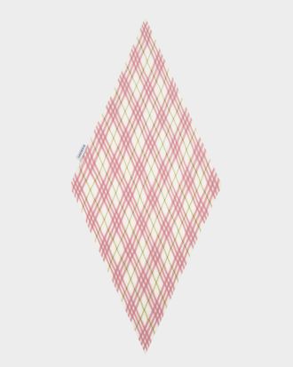Burberry Sheer Silk Chiffon Check Scarf