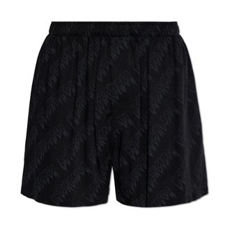 Balenciaga Monogram Shorts - male - Balenciaga - Casual Shorts - Black - XL - Shorts