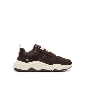 Steve Madden Mens Leather Serpent H 205 Sneakers - Brown - Size UK 12