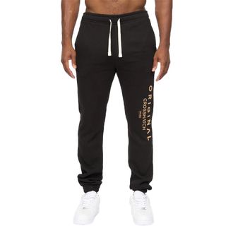 Crosshatch Heren Jamals Joggingbroek (Zwart)