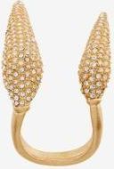 Roberto Cavalli Ladies Gold Greco Strass Crystals Ring, Size 12