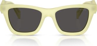 Prada Sunglasses Prc07 S 21 G08 Z Frosted Vanilla/Dark Gray Women
