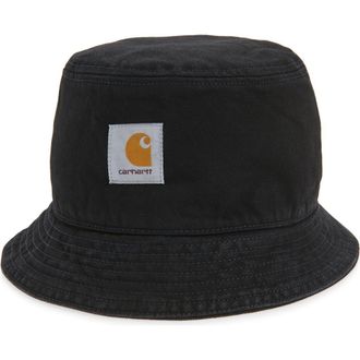 Carhartt Work in Progress Belmar Cotton Denim Bucket Hat in Black at Nordstrom, Size Medium