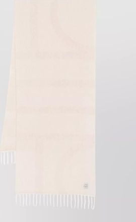 Toteme jacquard fringed scarf