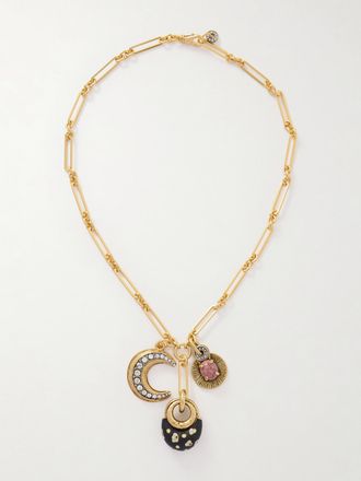 Maison Mayle Collana In Metallo Dorato Niki Trinity - Multicolore