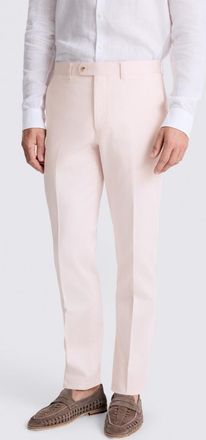 Moss Tailored Fit Pale Pink Cotton Trouser