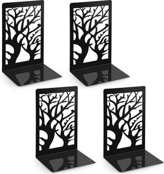 OEM 2 Pares De Sujetalibros Met&aacute;licos - Soportes Para Libros En Estanter&iacute;as - Hogar, Oficina, Escuela - Negro