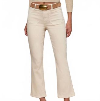 L'agence Noya Patch Pocket Slim Jeans In French Vanilla