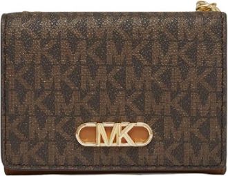 Michael Kors Logo-Print Trifold Wallet