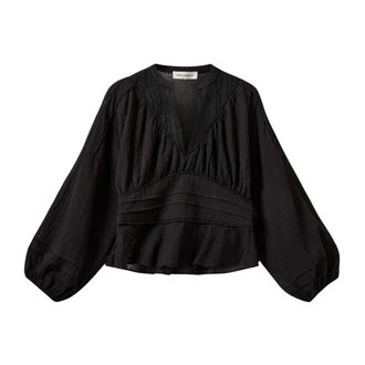 Sofie Schnoor Blouses, female, Black, Size: M Blouses