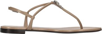 Giuseppe Zanotti Muse Leather Flat - Dames - Sandalen - Beige - 37 EU - Leer - Schoenen