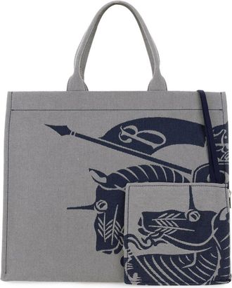 Burberry Womens Ekd Knight Tote Multicolor Textile