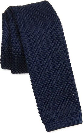 Clifton Wilson Navy Knit Silk Tie at Nordstrom