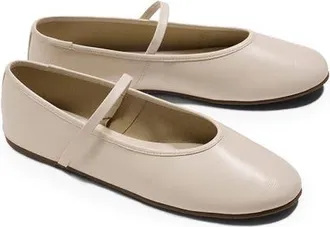 Tkees Reese Mary Jane Flat in Cream at Nordstrom, Size 10