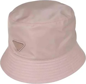 Prada Pre-owned Accessories, female, Pink, Size: ONE SIZE Pre-owned Nylon Bucket Hat