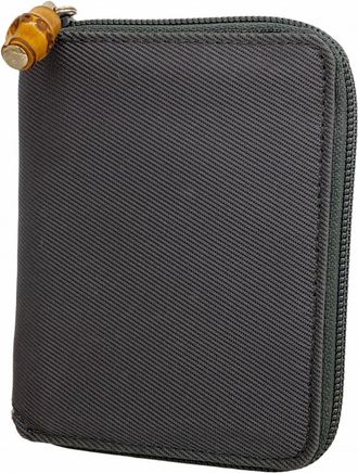 Gucci Dark Gray Nylon Wallet (Bi-Fold) (Pre-Owned)