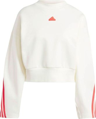 adidas (WMNS) adidas Future Icons 3-Stripes Sweatshirt Asia Sizing Beige Orange IS3878