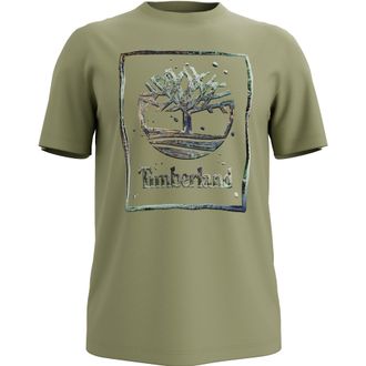 Timberland T-Shirt TIMBERLAND Water Stack Logo Short Sleeve Tee, Herren, Gr. XXL, sage, Obermaterial: 100% Baumwolle, Shirts T-Shirt, sportlicher Stil, f&uuml;r Sport