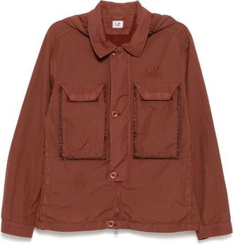 C.P. Company Giacca-camicia con maschera sci - Rosso