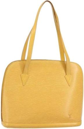 Louis Vuitton Pre-owned Shoulder Bags, female, Yellow, Size: ONE SIZE Pre-owned Vintage Shoulder Bag