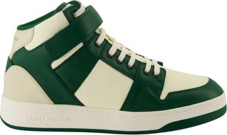 Saint Laurent Lax High-top Sneakers - Heren - Sneakers - Groen - 42 1/2 EU - Nylon - Schoenen