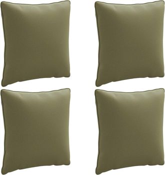 vidaXL Cojines De Respaldo De 4 Piezas Putten 4 Pcs 100% Poli&eacute;ster Vidaxl