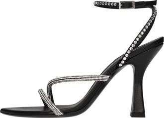 3Juin Syria High Heel Sandalen - Dames - Sandalen met hakken - Zwart - 37 EU - Leer - Schoenen