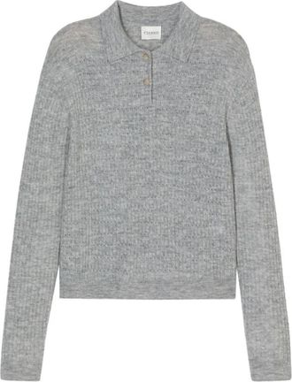 Closed Ribgebreide Polo - Dames - Polos - Grijs - S - Tops