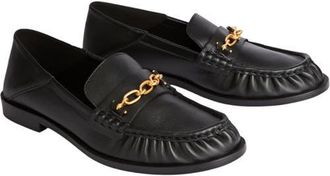 Balmain Sync smooth leather loafers in Black at Nordstrom, Size 40