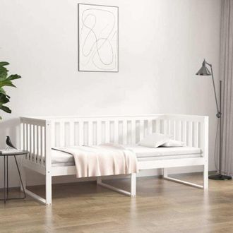 vidaXL Vidaxl - Dormeuse senza Materasso Bianca 90x190 cm Legno Massello Pino