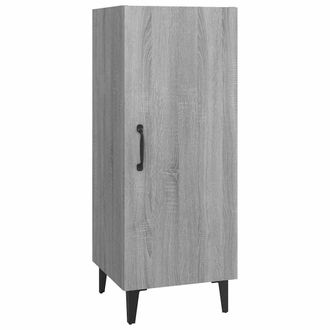 vidaXL Vidaxl - Aparador De Madera Contrachapada Gris Sonoma 34,5x34x90 Cm
