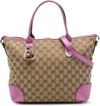 Gucci Pre-owned Gucci GG Canvas Heart Bit Satchel Ladies LY7BDGCAK8L9N0BM