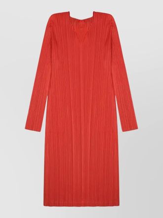 Pleats Please Issey Miyake february tunic dress long sleeve midi
