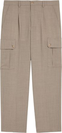 Dolce & Gabbana Pleated Tapered-leg Wool Trousers - Grey - 50 (IT50 / L)