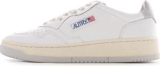 Autry Autry Medalist Leather Low White Grey AULM-BB50