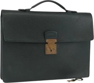 Louis Vuitton Pre-owned Handbags, female, Green, Size: ONE SIZE Pre-owned Business Bag