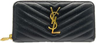 Saint Laurent Black Long Wallet (Bi-Fold) (Pre-Owned)