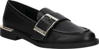 DKNY Schoenen > Platte schoenen > Instappers - Dames - Loafers - Zwart - 36 EU - Leer - Schoenen