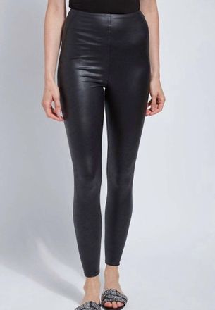 Lyss&eacute; Matilda Foil Leggings In Black