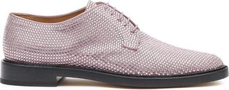 Maison Margiela Tabi rhinestone-embellished Derby shoes - men - Viscose/Silk/Crystal/Calf Leather/Calf Leather - 44.5 - Pink