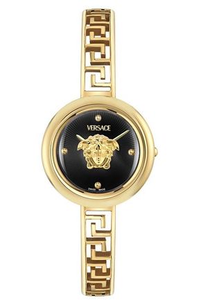 Versace Medusa Eclipse Bracelet Watch, 28mm in Ip Gold at Nordstrom