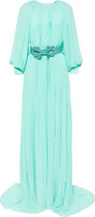Saiid Kobeisy Pleated Long Dress