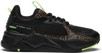 Puma Womens Rs-X Animal Print Lace Up Sneakers Shoes Casual - Black, Black, 8.5 UK