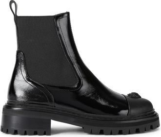 Kurt Geiger Womens Leather Eagle Chelsea Boots - Black - Size UK 4