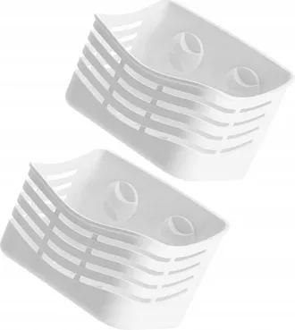 OEM 2 Ganchos Ventosa Ba&ntilde;o Blanco