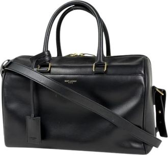 Saint Laurent Pre-owned Weekend Bags, female, Black, Size: ONE SIZE Pre-owned Vintage Boston Bag